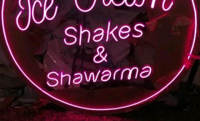 neon sign kenya Custom neon sign installed by Danix Signs Limited in Nairobi for restaurants, bars, and commercial spaces