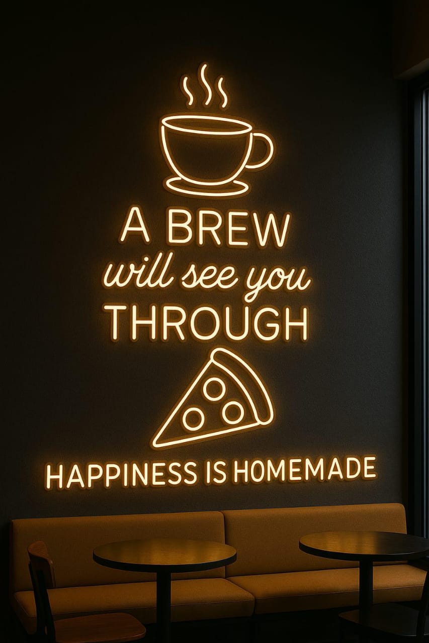 Custom neon sign installed by Danix Signs Limited in Nairobi for restaurants, bars, and commercial spaces