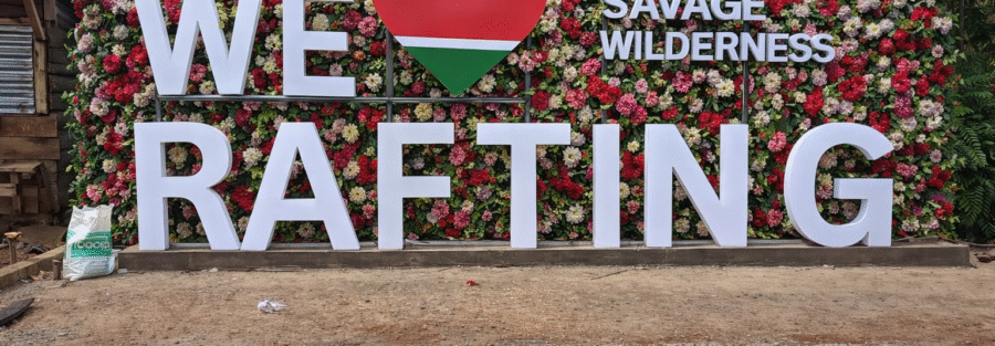 Custom 3D sign with raised lettering designed and installed by Danix Signs Limited in Sagana Kenya