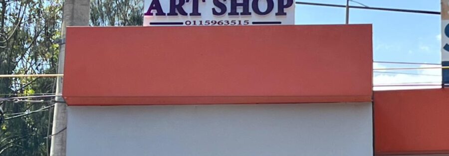 Custom outdoor shop sign installed in Nairobi by Danix Signs Limited for business visibility.