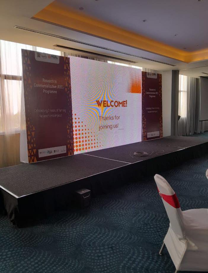 Custom wall branding in Kenya using vinyl graphics to display company logo and office designs