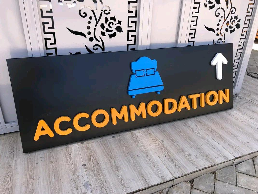 Custom 3D and LED restaurant sign in Nairobi, Kenya, designed to attract customers and enhance restaurant branding and visibility.