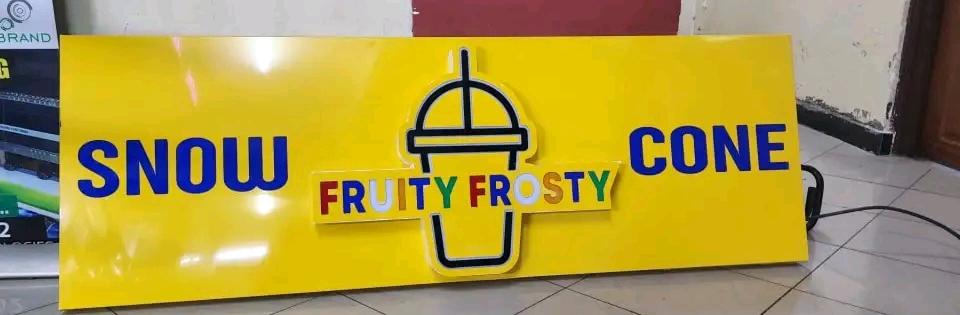 3D acrylic shop signage in Nairobi Kenya custom business sign by Danix Signs Limited