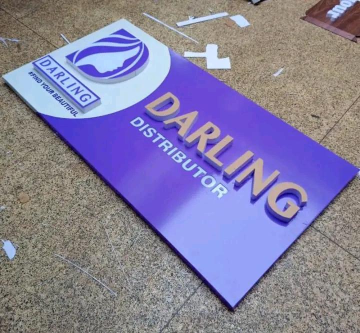 3D sign installation in Nairobi by DANIX SIGNS LIMITED showcasing illuminated business signage on a commercial building.